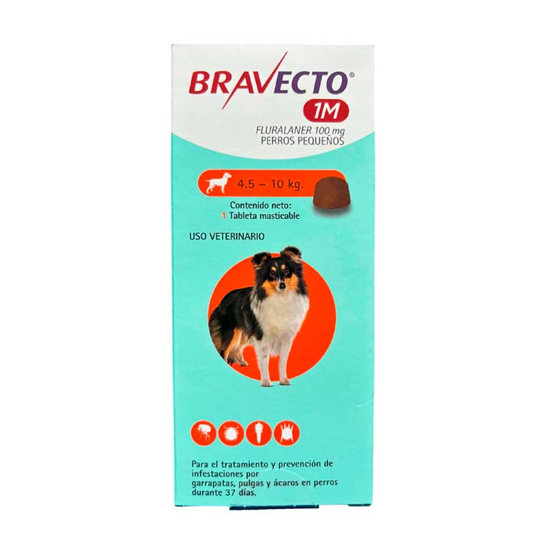 Bravecto 1 M 100 mg 4.5 a 10 kg