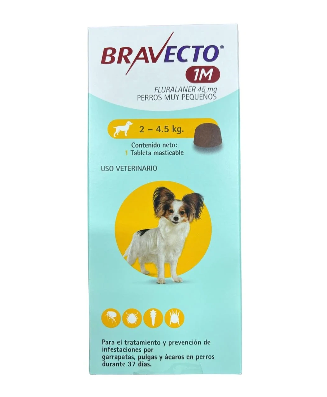 Bravecto 1 M 45 mg 2 a 4.5 kg