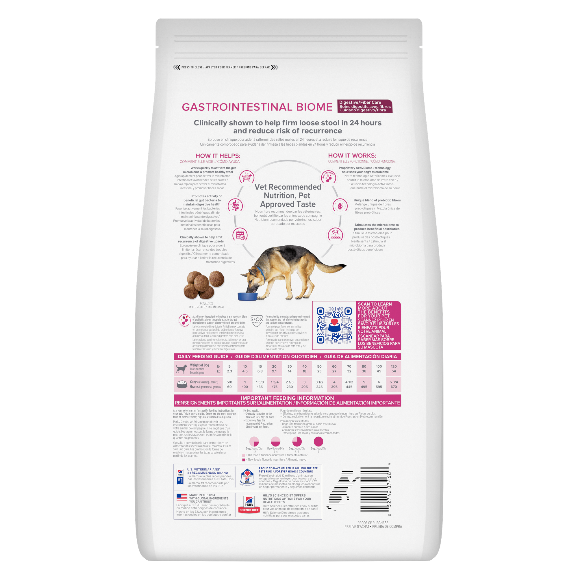 Hill's Gastrointestinal Biome Alimento Para Perro Cuidado Digestivo — imagen 3