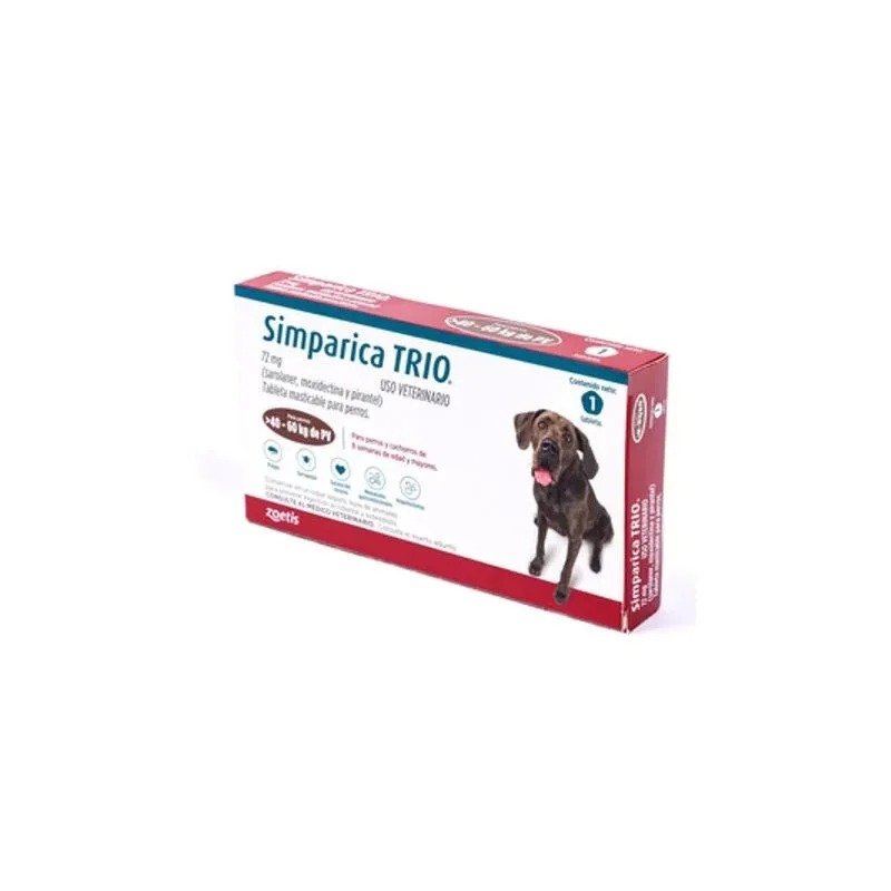 Simparica Trio 40 a 60kg (72 mg) 1 comp