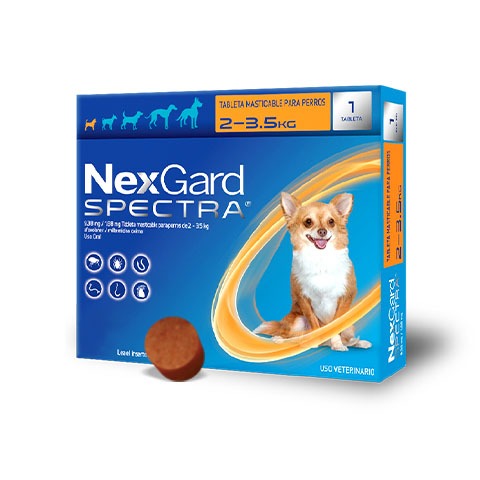 Nexgard  Spectra perro   XS  2 - 3.5 kg /1 tab