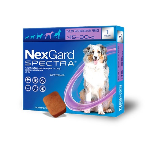 Nexgard  Spectra perro L  15.1-30 kg /1 tab