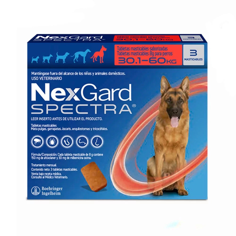 Nexgard Spectra perro  XL  30 - 60 kg /3 Tab