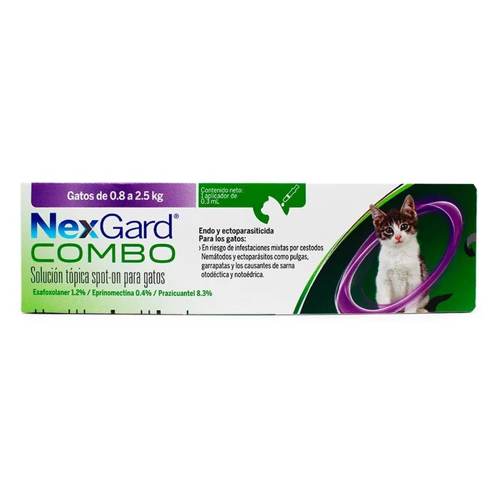 Nexgard combo gato  S 0.8 - 2.5 kg