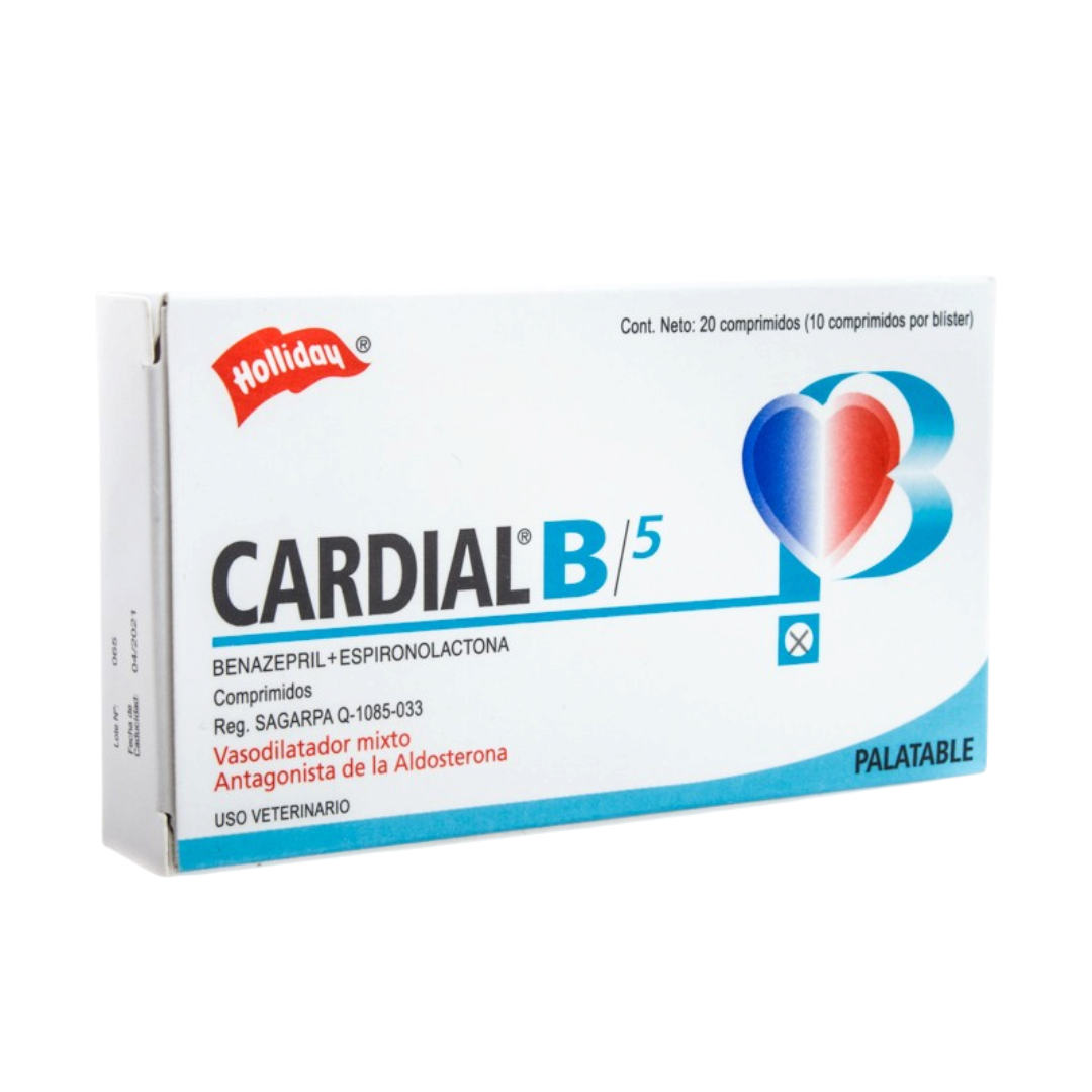 Cardial B5 mg 20 Comprimidos