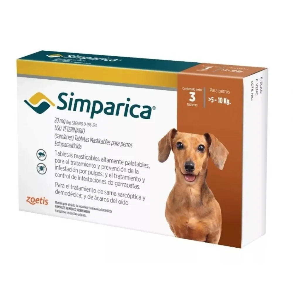 Simparica 20mg  3 comp